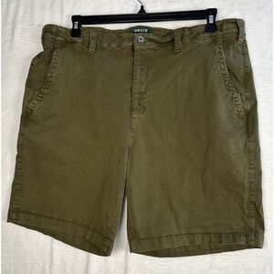 Orvis Shorts Men 40 Green All Purpose Canvas Outdoors Hiking Fishing Camping